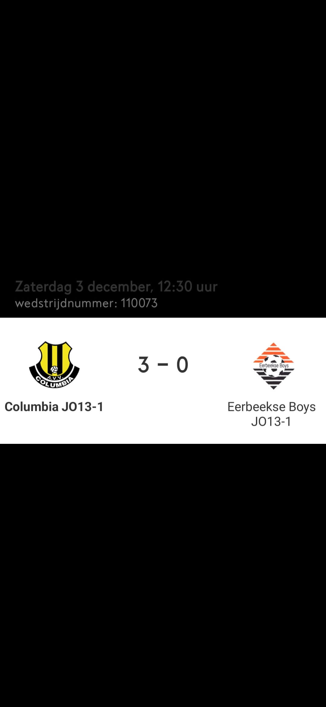 Columbia 13-1 wint strijd om koppositie van Eerbeekse boys 13-1