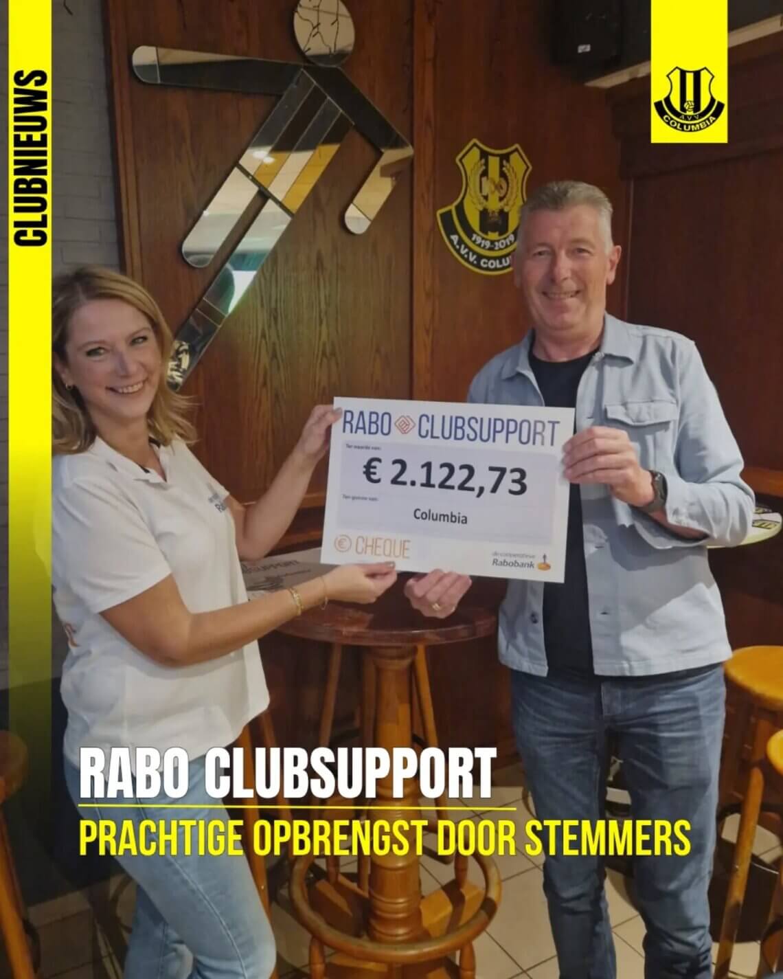 Rabo ClubSupport 2026 levert mooi bedrag op